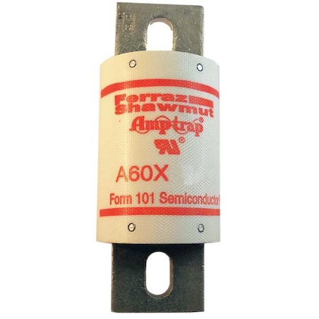 Semiconductor Fuse, 600A, Fast-Acting, 600V AC, Bolt-On MPN:A60X600-4