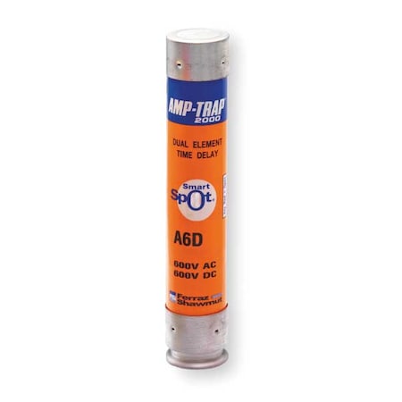 UL Class Fuse, RK1 Class, Time-Delay, 45A, 600V AC, Indicating MPN:A6D45R