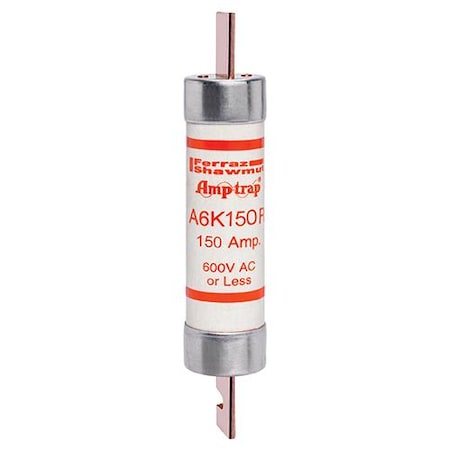 UL Class Fuse, RK1 Class, A6K-R Series, Fast-Acting, 150A, 600V AC MPN:A6K150R