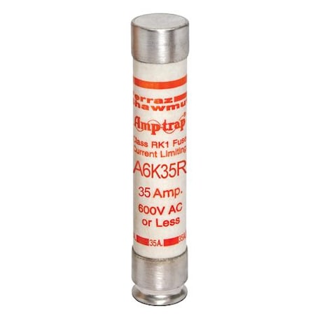 UL Class Fuse, RK1 Class, A6K-R Series, Fast-Acting, 35A, 600V AC MPN:A6K35R