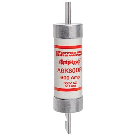 UL Class Fuse, RK1 Class, A6K-R Series, Fast-Acting, 600A, 600V AC MPN:A6K600R