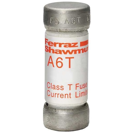 UL Class Fuse, T Class, Very Fast-Acting, 25A, 600V AC, Non-Indicating MPN:A6T25