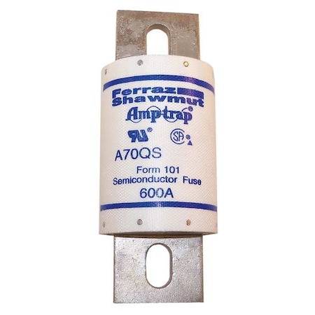 Semiconductor Fuse, 350A, Fast-Acting, 700V AC, Bolt-On MPN:A70Q350-4