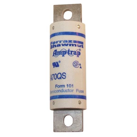 Semiconductor Fuse, 70A, Fast-Acting, 700V AC, Bolt-On MPN:A70Q70-4