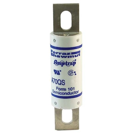 Semiconductor Fuse, 150A, Fast-Acting, 700V AC, Bolt-On MPN:A70QS150-4K