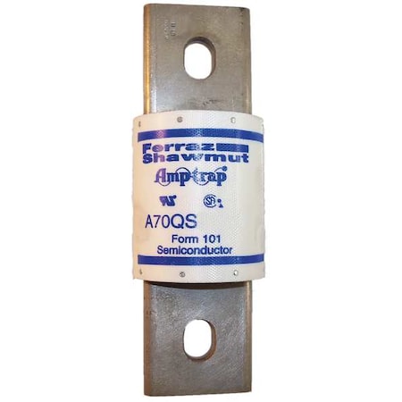 Semiconductor Fuse, 800A, Fast-Acting, 700V AC, Bolt-On MPN:A70QS800-4