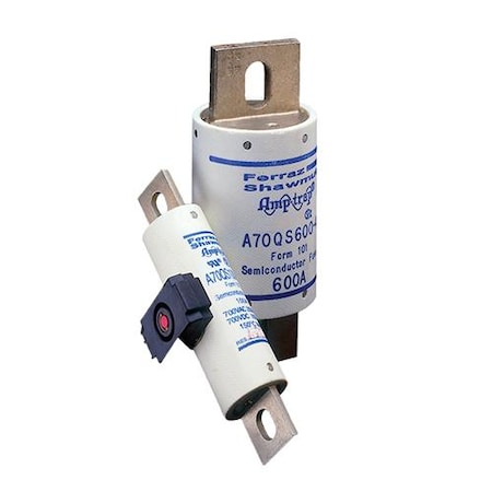 Semiconductor Fuse, A70QS Series, 90A, Fast-Acting, 700V AC, Bolt-On MPN:A70QS90-4