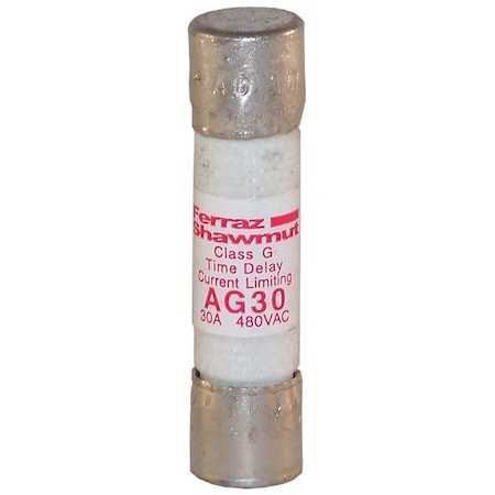 UL Class Fuse, G Class, Time-Delay, 30A, 480V AC, Non-Indicating MPN:AG30