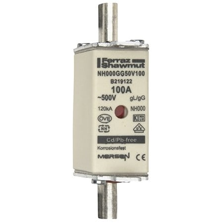 Fuse Link, B21 Series, 100A, Time-Delay, 500V AC, Square MPN:B219122