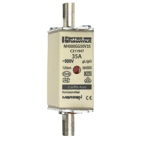Fuse Link, C21 Series, 35A, 500V AC, Square MPN:C211947