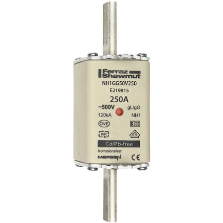 Fuse Link, E21 Series, 250A, 500V AC, Square MPN:E219815
