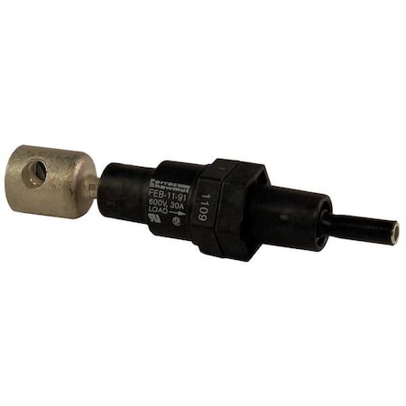 Fuse Holder, 0 to 30A Amp Range, 600V AC/DC Volt Rating, 1 Poles, Crimp, Double Set Screw MPN:FEB-11-91