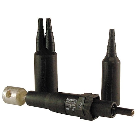 Fuse Holder, 0 to 30A Amp Range, 600V AC/DC Volt Rating, 1 Poles, Crimp, Double Set Screw MPN:FEB-11-91-BA