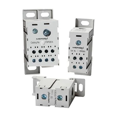 Finger Safe Fuse Block, 600V AC Volt Rating, 1 Poles, Box Lug MPN:FSPDB1C
