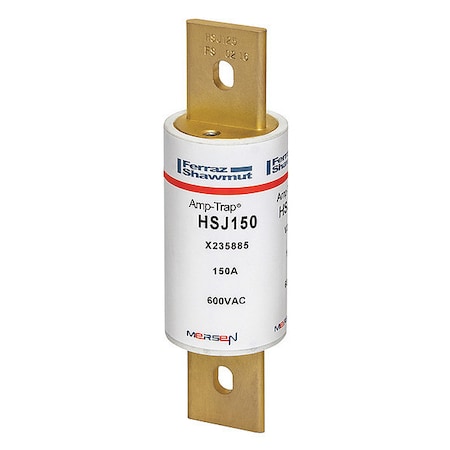 UL Class Fuse, J Class, Very Fast-Acting, 150A, 600V AC, Non-Indicating MPN:HSJ150