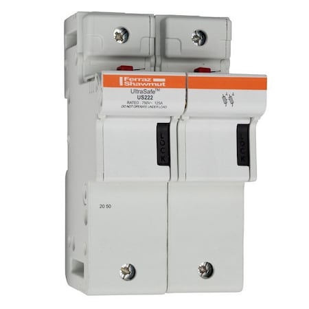 Fuse Holder, 2 Poles, 800V AC/1000V DC Volt Rating MPN:K331163