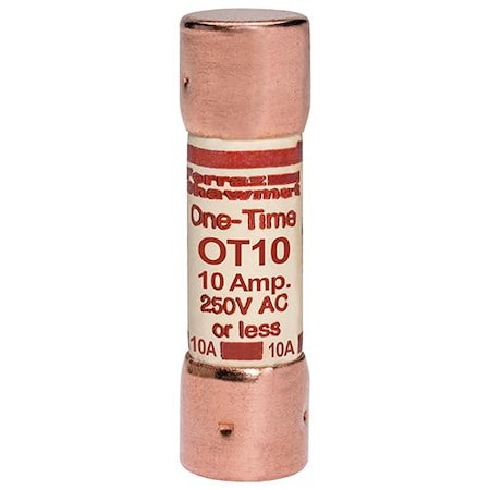 UL Class Fuse, K5 Class, OT Series, Fast-Acting, 10A, 250V AC MPN:OT10