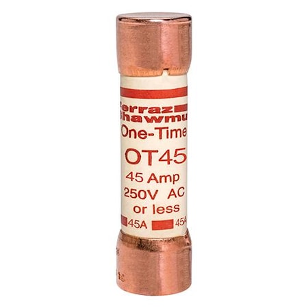UL Class Fuse, K5 Class, OT Series, Fast-Acting, 45A, 250V AC MPN:OT45