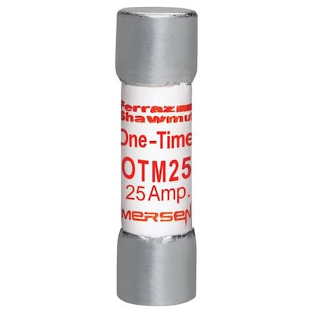 Midget Fuse, OTM Series, Fast-Acting, 25A, 250V AC, 10kA MPN:OTM25