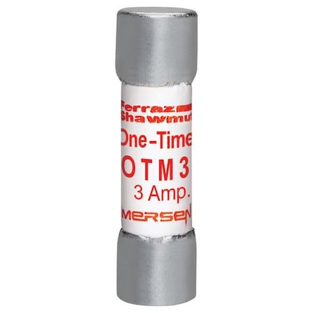 Midget Fuse, OTM Series, Fast-Acting, 3A, 250V AC, 10kA MPN:OTM3