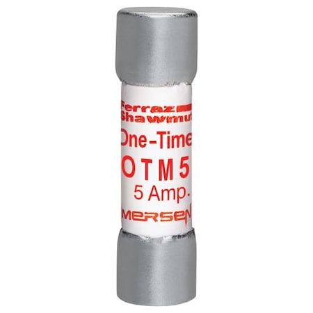 Midget Fuse, OTM Series, Fast-Acting, 5A, 250V AC, 10kA MPN:OTM5