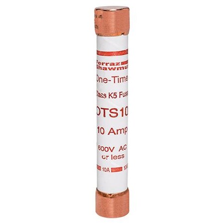UL Class Fuse, K5 Class, OTS Series, Fast-Acting, 10A, 600V AC MPN:OTS10