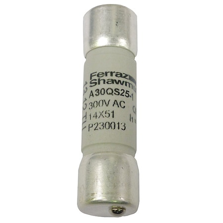 Semiconductor Fuse, 25A, Fast-Acting, 300V AC, Cylindrical MPN:P230013