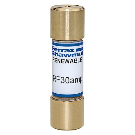 UL Class Fuse, H Class, RF Series, Fast-Acting, 30A, 250V AC MPN:RF30