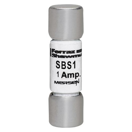 Midget Fuse, SBS Series, Fast-Acting, 1A, 600V AC, 100kA MPN:SBS1