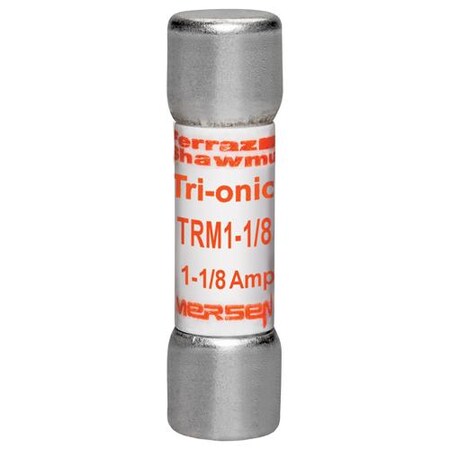 Midget Fuse, TRM Series, Time-Delay, 1.125A, 250V AC, 10kA MPN:TRM1-1/8