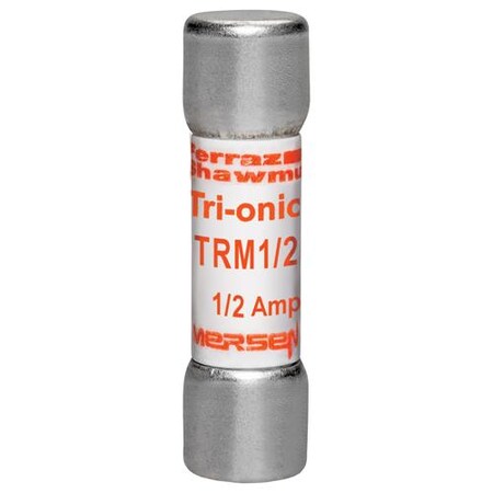 Midget Fuse, TRM Series, Time-Delay, 0.50A, 250V AC, 10kA MPN:TRM1/2