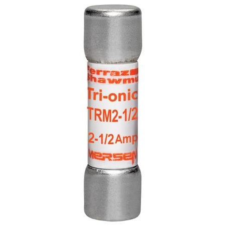 Midget Fuse, TRM Series, Time-Delay, 2.50A, 250V AC, 10kA MPN:TRM2-1/2