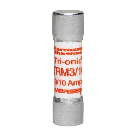 Midget Fuse, TRM Series, Time-Delay, 0.3A, 250V AC, 10kA MPN:TRM3/10