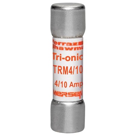 Midget Fuse, TRM Series, Time-Delay, 0.4A, 250V AC, 10kA MPN:TRM4/10