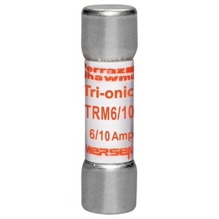 Midget Fuse, TRM Series, Time-Delay, 0.6A, 250V AC, 10kA MPN:TRM6/10