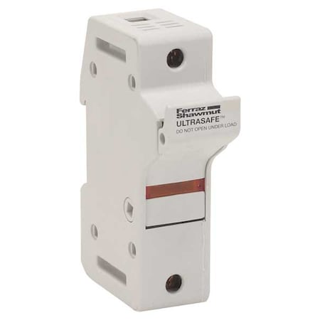Finger Safe Fuse Block, J UL Class, 600V AC/DC Volt Rating, 1 Poles, Pressure Plate MPN:US3J1I