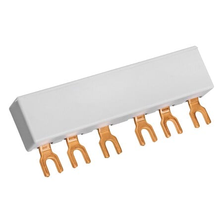 Busbar Connector, 30A Amp Range, 600V AC/DC Volt Rating, 3 Poles, Pressure Plate MPN:USFMBB2
