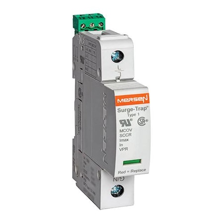 Surge Protection Device, 1 Phase, 240V AC, 1 Poles, 2 Wires, 75 kA MPN:STP230P07M