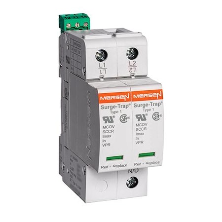 Surge Protection Device, 240/480V AC, 2 Poles, 2 Wires, 75 kA MPN:STP480S07M