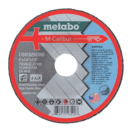 6X1/4X7/8 CA46U Type 27DEP. Cntr Wheel MPN:US616292000