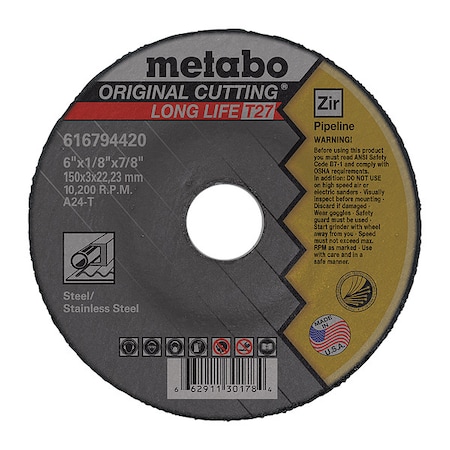 Pipeline Wheel, T27, ZA24T, 6