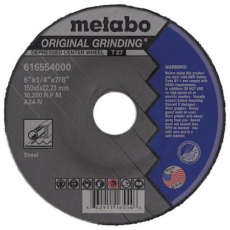 Grinding Wheel, T27, A24N, 6