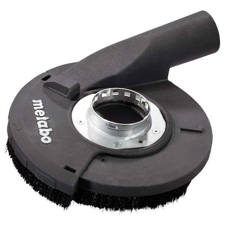 GED 125 Grinding Dust Extraction Hood/Shroud, Tool-Free Install, Sliding Segment, Flexible Brush Rim MPN:626732000
