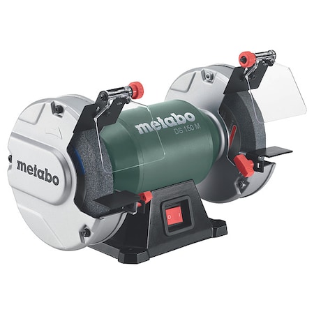 Bench Grinder, 6 in Max. Wheel Dia, 3/4 in Max. Wheel Thickness, 36/60 Grinding Wheel Grit MPN:DS 150 M