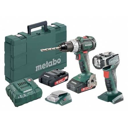 Cordless Hammer Drill/Driver, 18V, Light MPN:SB18 LT BL+ULA14.4-18+PA 14.4-18USB