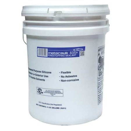 Fire Barrier Sealant, Pail, Gray, 5 gal. MPN:66019