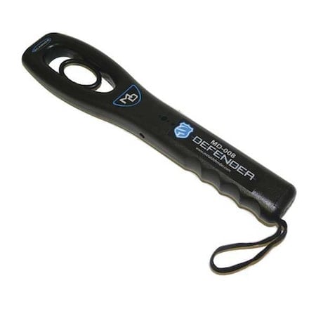 Handheld Metal Detector, LED, Black, 1 lb. MPN:MD-008