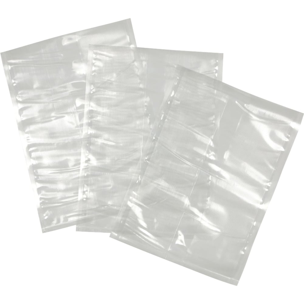Nesco Pre-Cut Quart-Sized Vacuum Sealer Bags, 8in x 12in, Clear, Pack Of 50 Bags MPN:VS-05B