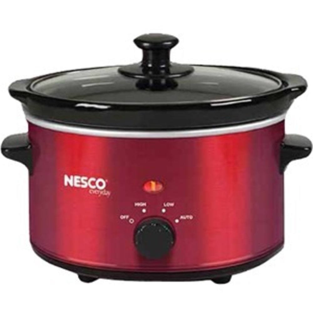 Nesco 1.5 Quart Slow Cooker (Metalic Red) - 120 W1.50 quart - Metallic Red MPN:SC-150R