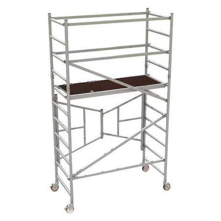 Scaffold with Guardrail, EasySet, Alum, 6ft MPN:AL-Q0105